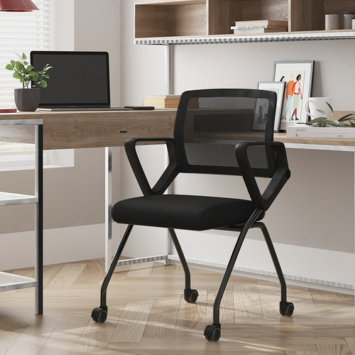 Training chair, office meeting chair, business teaching institution back chair, home-use wheeled computer chair, student dormitory chair