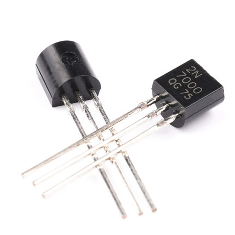 三极管 2N7000直插TO-92小功率N沟道MOS场效应管0.3A 60V
