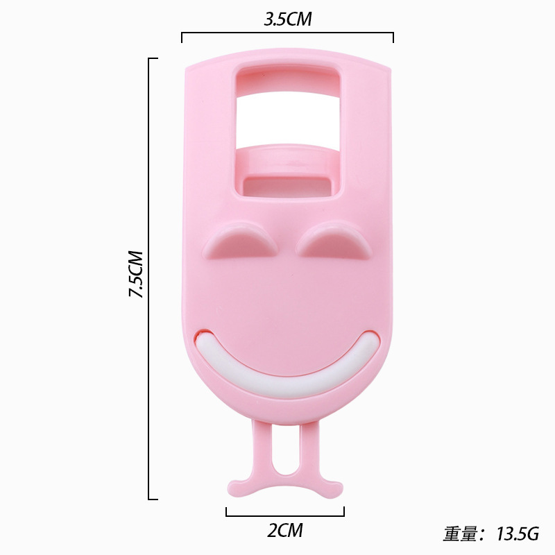 Mini Rizapestañas Portátil de Plástico, Sin Pellizcar, Clip de Pestañas de Gran Ángulo