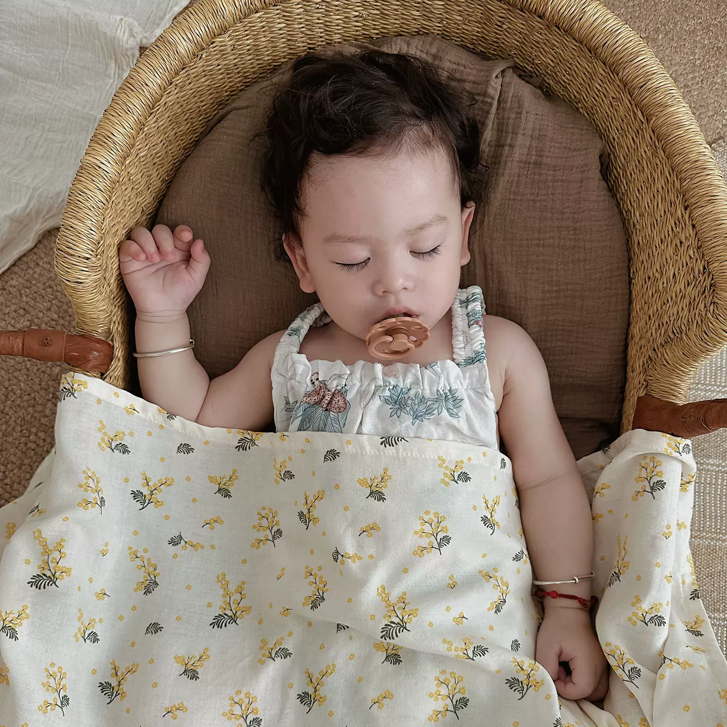 竹棉2层薄纱布毯毛巾被儿童夏凉被夏被婴儿被毯子盖毯宝宝空调被