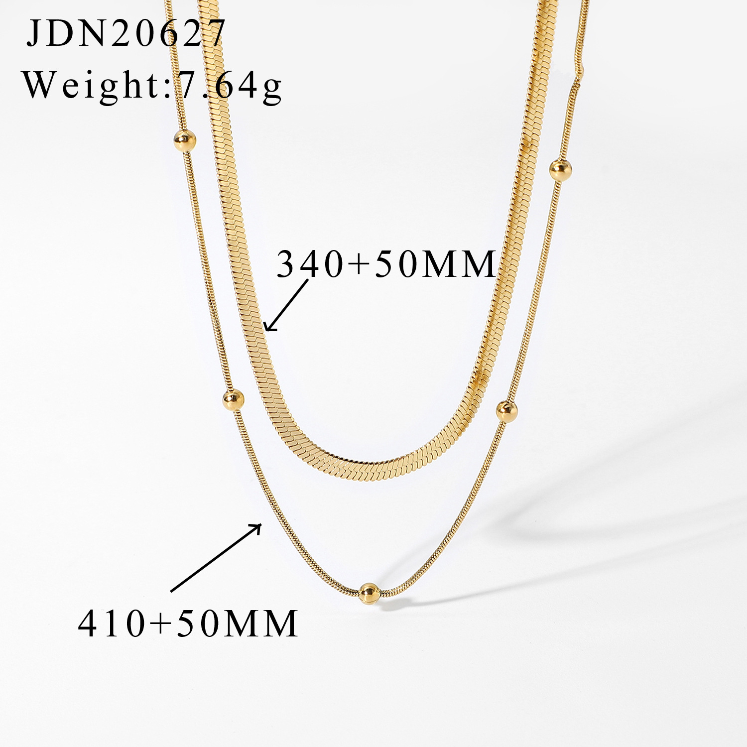 Fashion Stacking Stainless Steel Collar Necklace Wholesale Nihaojewelry display picture 8