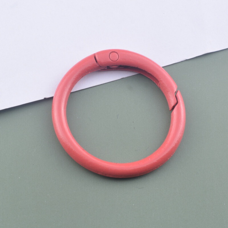 ホット販売 DIY ジュエリーアクセサリー 33 ミリメートルスプリングバックルスプリングコイル合金ペイントカラーカードリングキー材料卸売|undefined