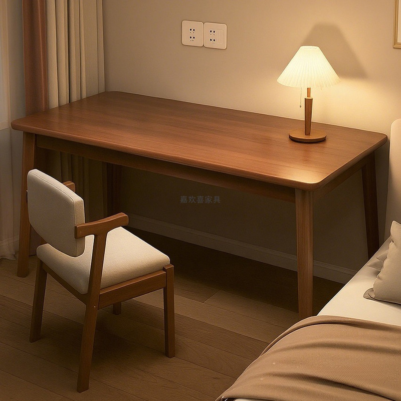 Computer Desk Bedroom Home 2025 New Desk Adult Study Table Solid Wood Legs Rectangular Student Writing Table