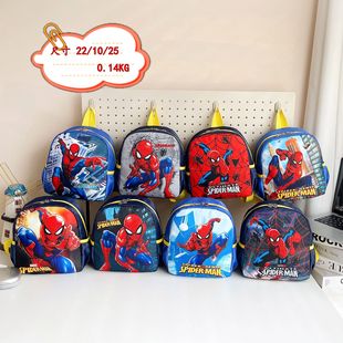 2025 Spider-Man New Cartoon Children's Bag Fashion Baby Boy Spider-Man Backpack Kindergarten Backpack