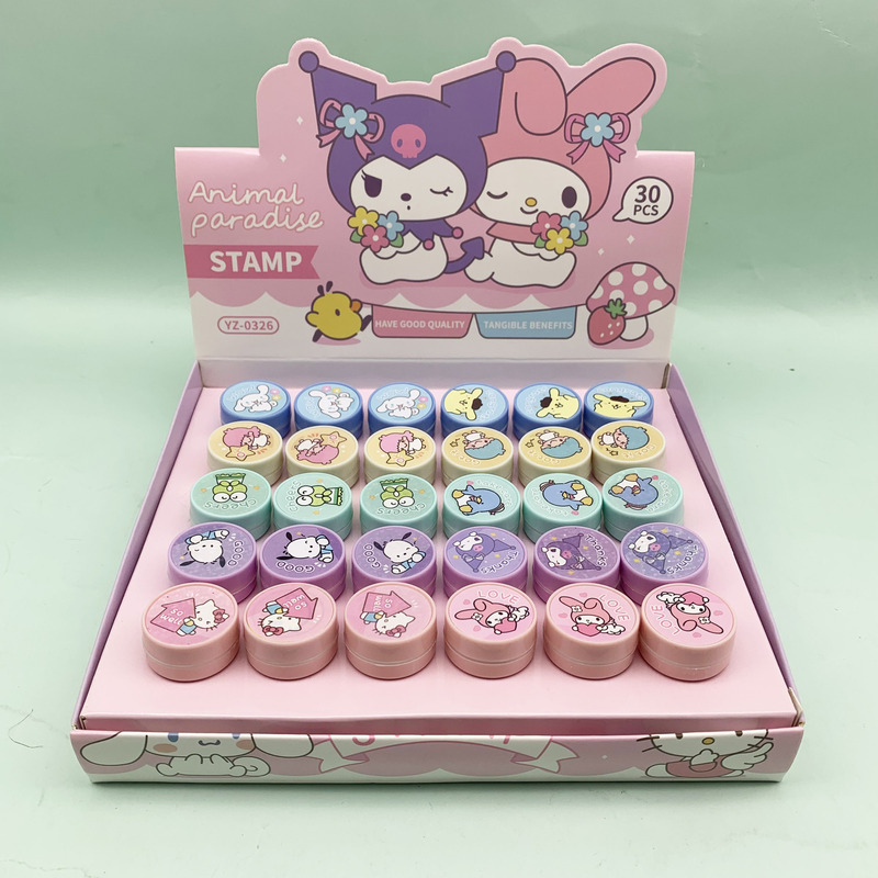 Sanrio Kidsren's Reward Small Seal Kindergarten Encouragement and Praise Stamp Teacher Correction Comments Clear Handwriting Seal