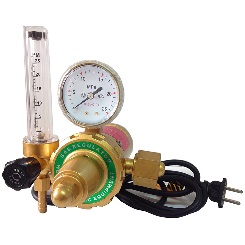 厂家威信WX59加热二氧化碳表全铜材质、CO2减压器、气表压力表