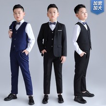 胖童西装套装男童花童礼服中大童胖版小西服钢琴演出服加肥加大
