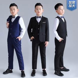 Plus-Size Children's Suit Set for Boys, Flower Boy Formal Wear, Big Kids' Chubby Version Small Suit, Piano Performance Outfit, Extra Large