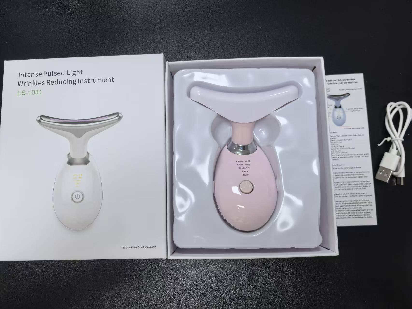 Instrumento de belleza del cuello, instrumento de belleza del cuello, instrumento de belleza del cuello, microcorriente, instrumento de masaje del cuello y la cara, instrumento de masaje del cuello contra las arrugas