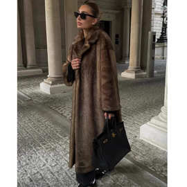 Faux Fur Long Coat仿皮草大衣外套