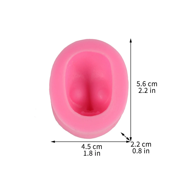 Doll, fondant to create double eyelids, silicone mold