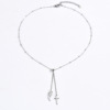 Brand fresh necklace stainless steel, simple and elegant design, European style