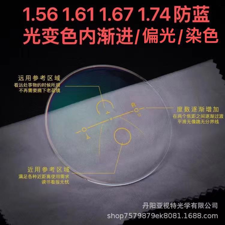 1.56 1.6 1.67 1.74 Progressive Multifocal Lenses for Nearsightedness and Presbyopia with Blue Light Protection, Car Driving, Polarized Tinted Lenses