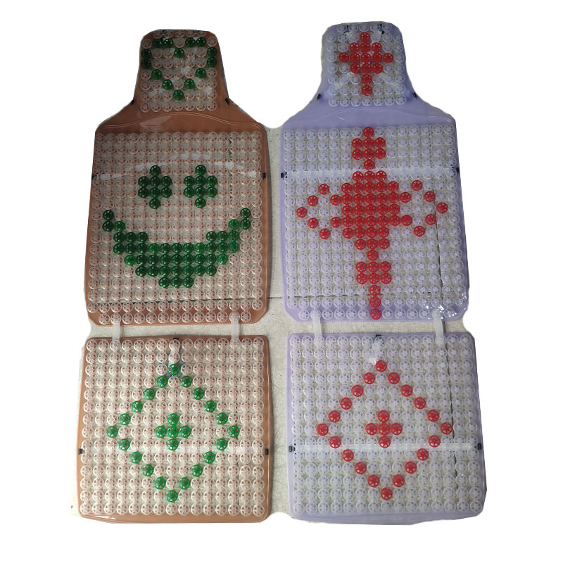 Summer Car Cushion Plastic Double Layer Chinese Knot Cushion Large Truck Universal Smiley Seat Cushion Breathable Cool Mat Jiefang J6