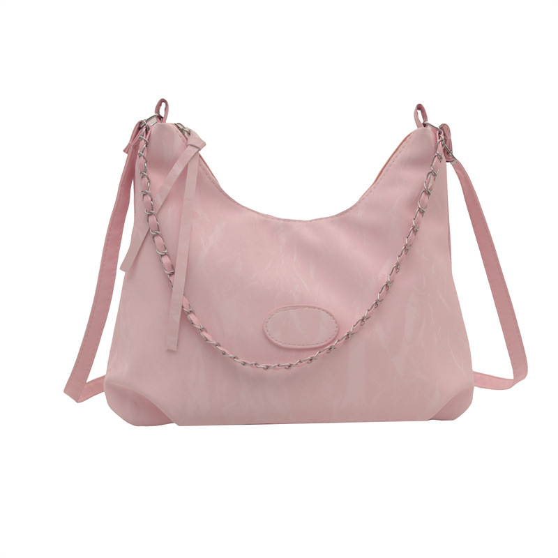 Bolso bandolera casual de gran capacidad, comercio exterior femenino, bolso de hombro de todo fósforo para viajeros al por mayor, bolso portátil de cadena de color sólido