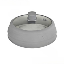 工厂直销可折叠硅胶玻璃盖锅盖钢化玻璃浙江羌彦合格品