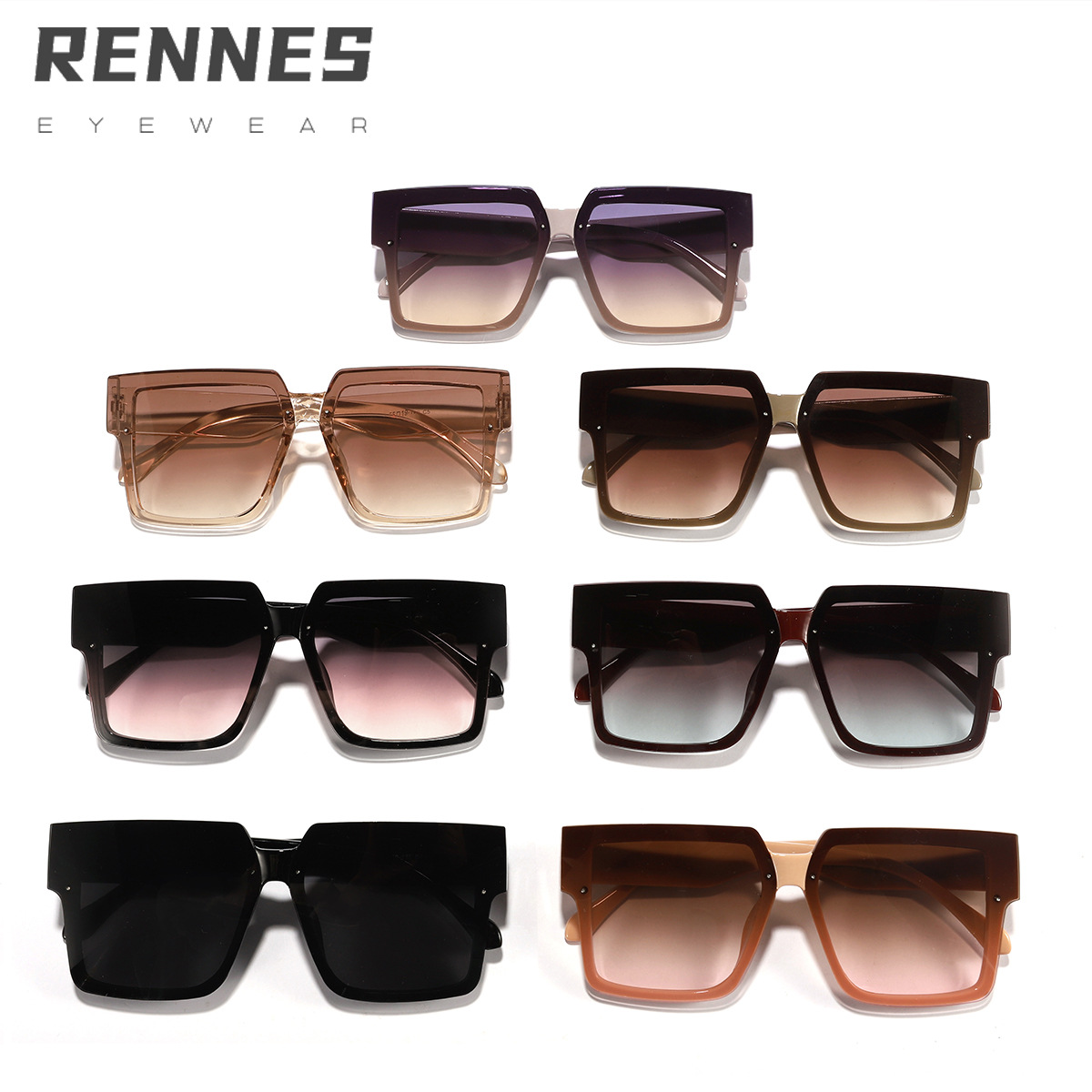 2024 nuevo estilo coreano elegante marco moda gafas de sol de las mujeres al aire libre sombrilla desgaste esencial gafas de sol UV400