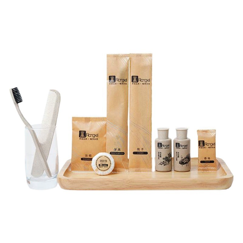 Производитель принадлежностей для отелей, набор туалетных принадлежностей из крафт-бумаги для отеля, зубная щетка, оптовая продажа, одноразовая зубная щетка с пастой для B & B