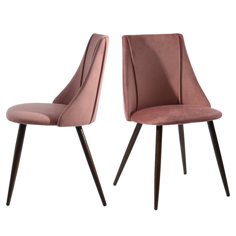 Silla de comedor de tela exportada silla de comedor de Amazon silla de comedor de lujo ligera silla de madera de alta calidad silla de comedor