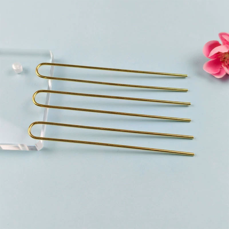 Diy древняя ветреная булочка для волос U-образное отверстие Прямая палка для волос вилка для волос
