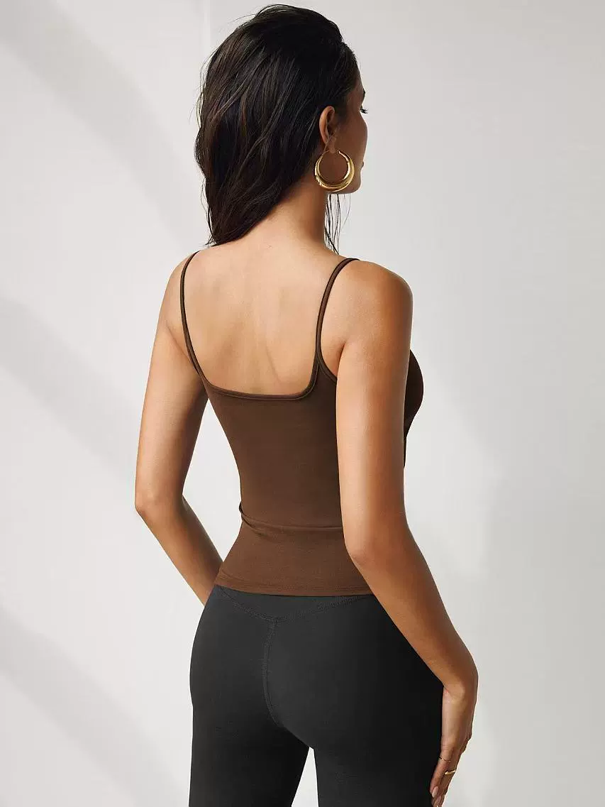 Топ без рукавов (Amazon) Base Short — европейский Slim Fit, утягивающий эффект, лямки-спагетти