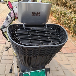 Electric Vehicle Rear Basket Motorcycle Rear Tail Hanging Basket Storage Enlarged Artifact Basket Backrest Vegetable Basket