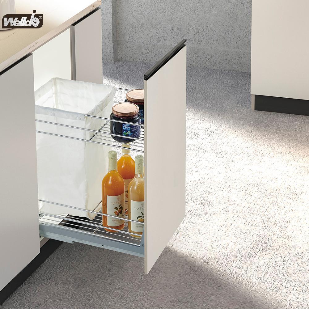 Welldo纬东 厨房地柜2层抽屉式拉篮橱柜抽屉式2层收纳拉篮