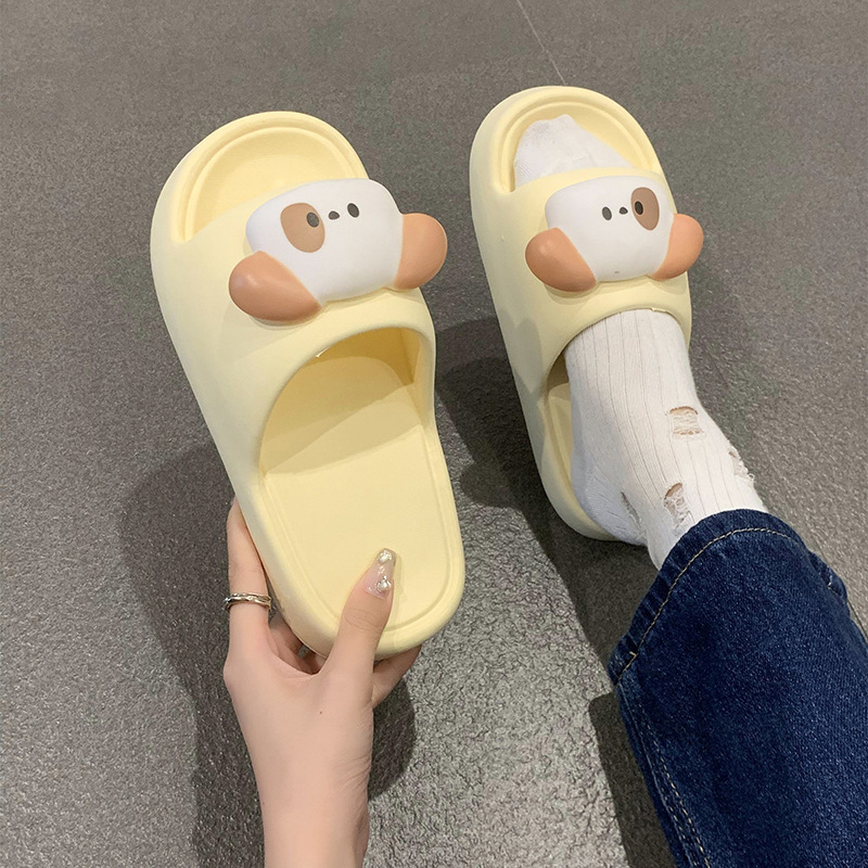 다크 브라운 눈 개 스테레오-우유 노란색