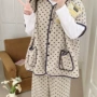 秋冬爱心圆领黑色睡衣