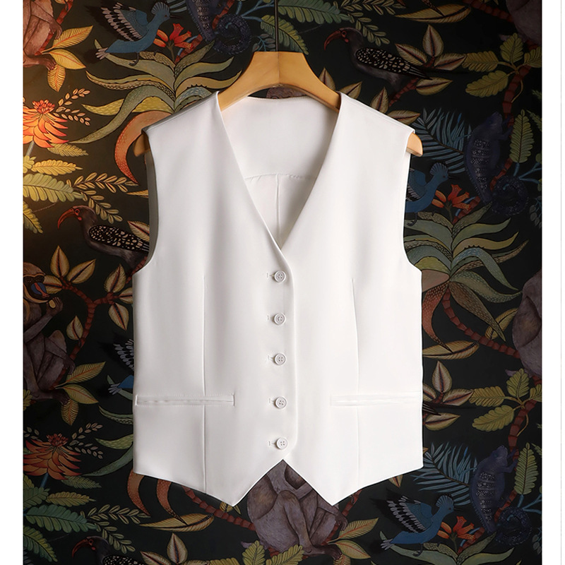 Suit Vest Women's 2025 New Vest Early Autumn Interior Fashion Fashion Design Sense Niche British Style