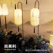 中式婚礼喜鹊灯笼古风婚庆道具酒店婚礼堂舞台场地复古灯笼装饰灯