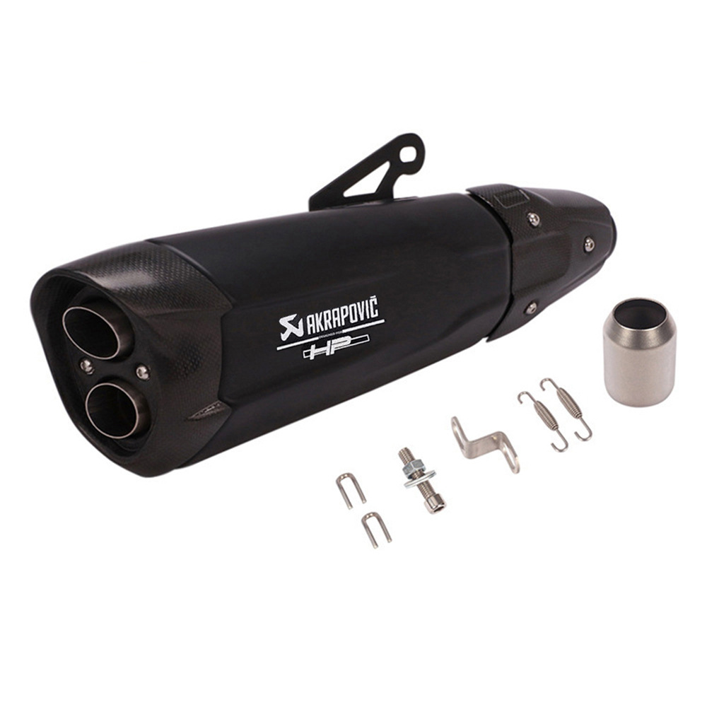 Universal motorcycle modified exhaust pipe carbon fiber tail section shaped forza350 xmax300 spring wind 800MT