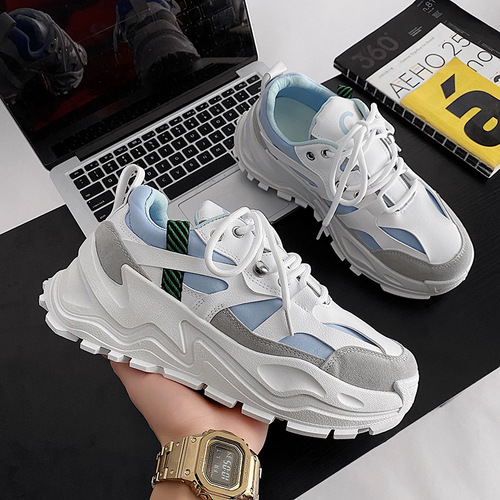 Shoes Men's Shoes Trendy Brand  Spring New Increased Breathable Casual Sports Internet Celebrity Dad Shoes Men's Shoes