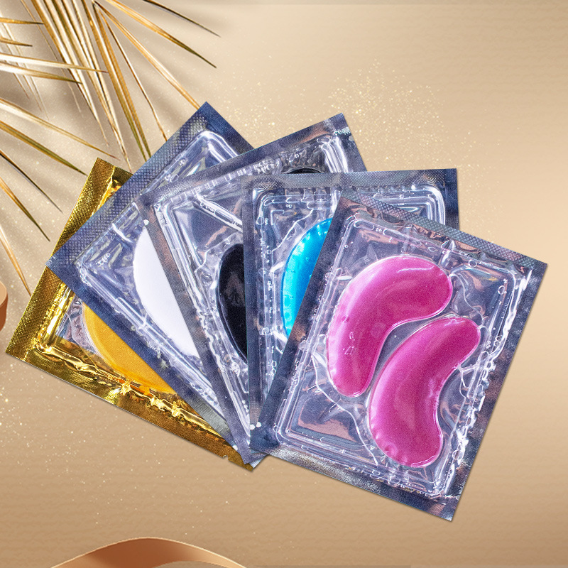 Cross-Border máscara de ojo de oro se desvanecen bolsa de colágeno hidrogel máscara de ojo punto al por mayor máscara de ojo de cristal