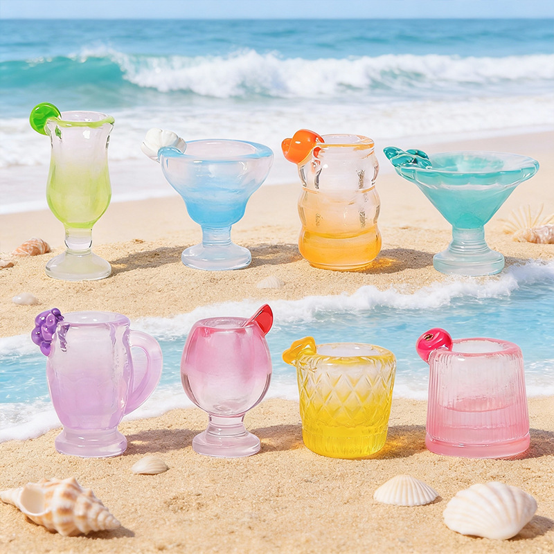 Micro Landscape Miniature Simulation Juice Cup, Goblet, Beer Cup, Food and Play DIY Decoration Accessories, Desktop Small Ornaments