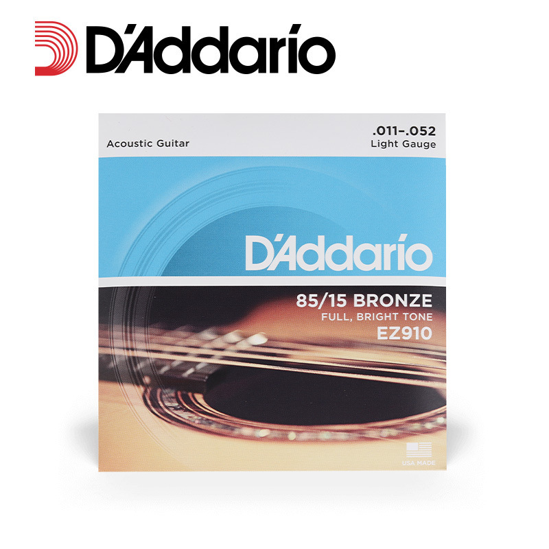 アメリカ製 D'Addario フォークギター弦 正規品 木製ギター弦 6本セット EJ16 リン銅真鍮|undefined
