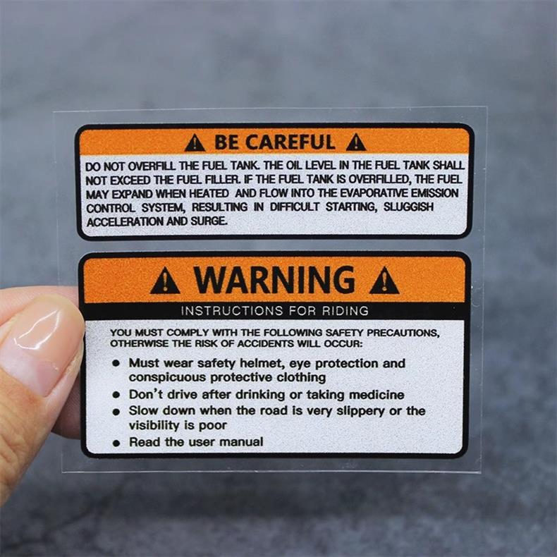 Reflective Warning For Motorcycles Personalized Decorative Creative Decals Don't Touch My Motorcycle Body Stickers_voghion.com