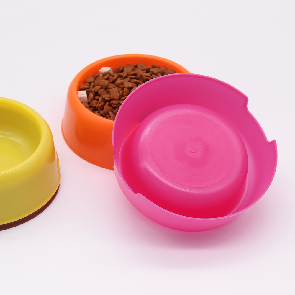 Alimentador para mascotas Tazón para gatos Tazón de arroz de plástico para gatos Tazón para perros Beber para gatos Tazón para gatos Tazón para comida para gatos Tazón para comida para mascotas al por mayor