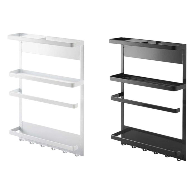 メーカー卸売マグネット式冷蔵庫ラック厨房多機能鉄芸収納棚多層冷蔵庫側壁掛棚物置棚