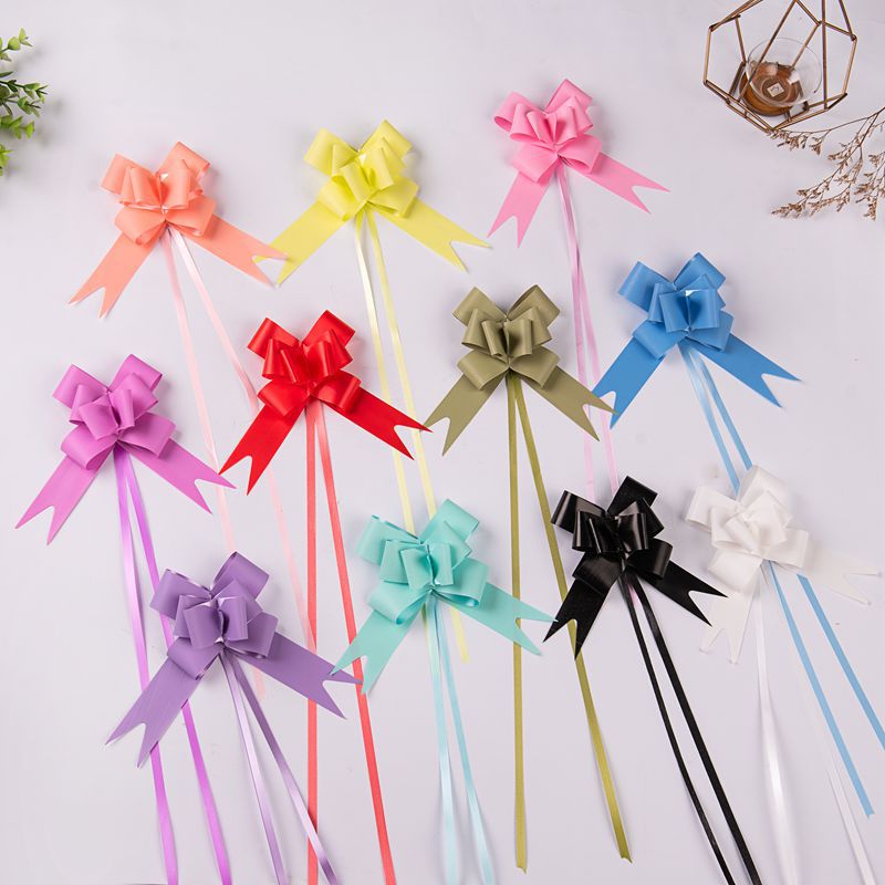 Venta al por mayor medio 30 elegante arco mano-dibujado flor vacaciones caja de regalo embalaje cinta guirnalda