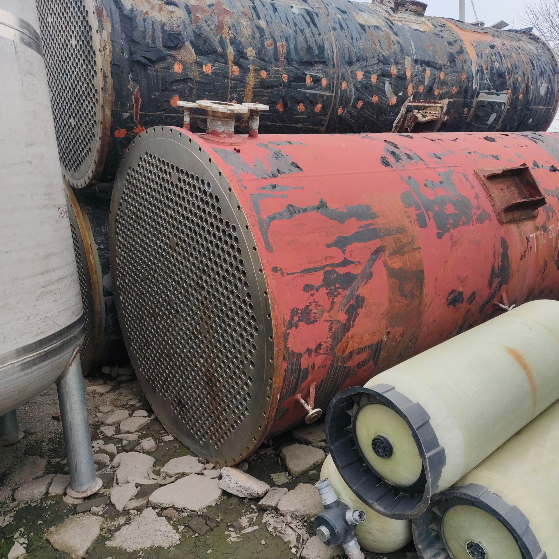 购销二手钛材冷凝器 二手770平方钛材冷凝器 540平方钛材冷凝器