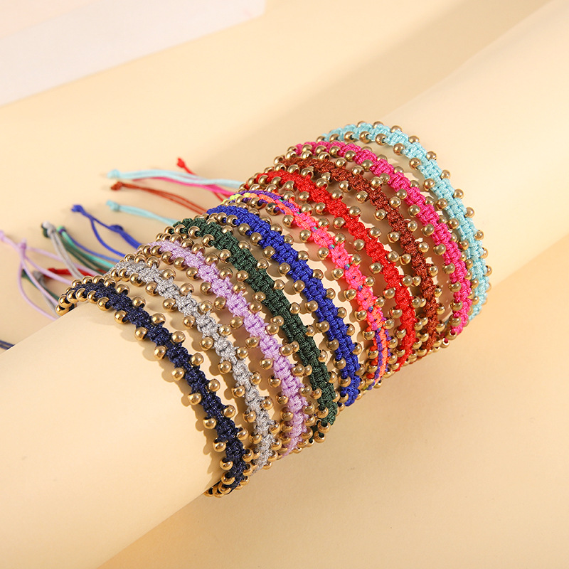 Vacation Solid Color rope Plating Womenu0027S Bracelets 1 Piece