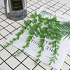 [Second Send] Golden Eugali artificial eucalyptus leaves single -branch 38cm decorative wedding fake green leaf home fake flowers