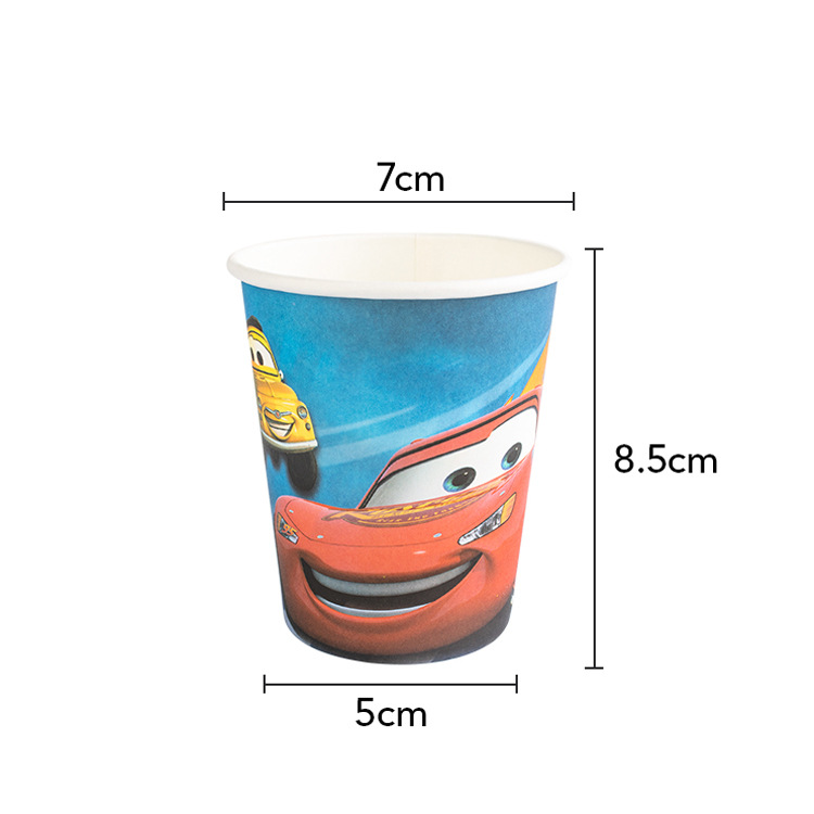 Traje de fiesta de cumpleaños taza de papel mantel banderín partido vajilla traje decoraciones del partido