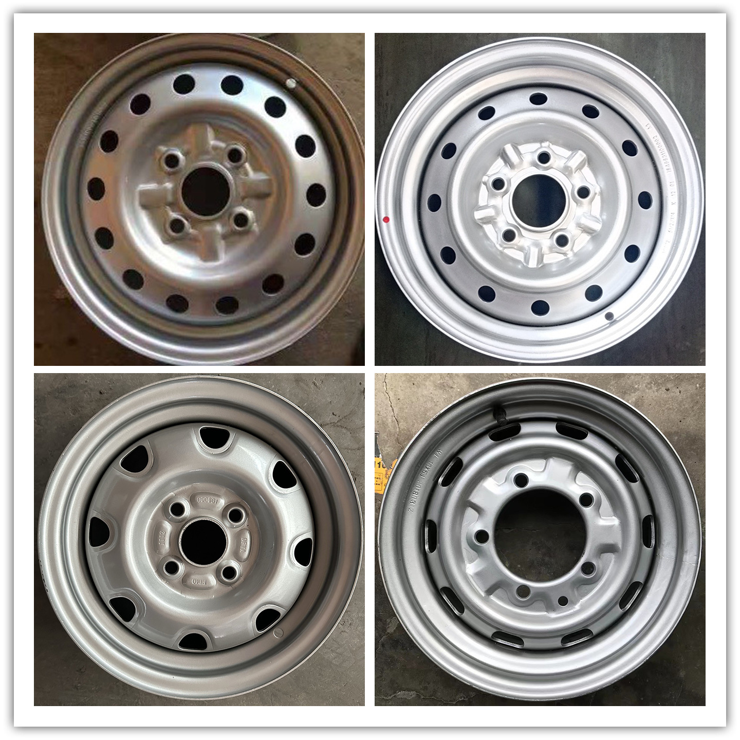 Original Car Model Alto Changan Star Wuling Light Truck Gold Cup Light Truck Steel Rims and Wheel Hubs Original Factory Export Parts