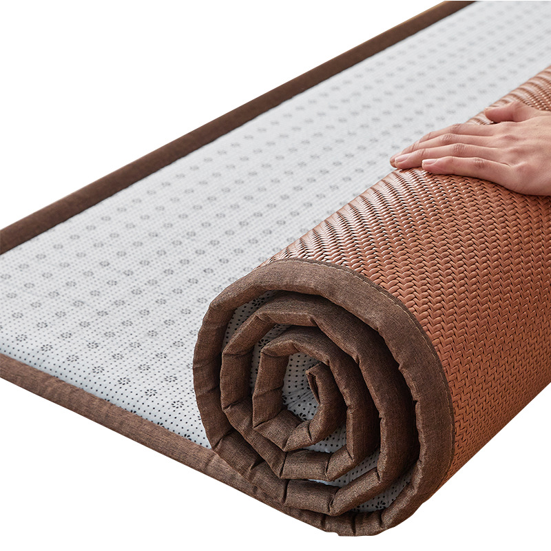 Tapete de verano PE tapete de ratán 2025 nuevo tapete de verano tapete de bambú de hierba gruesa de tatami tapete de doble cara de invierno y verano
