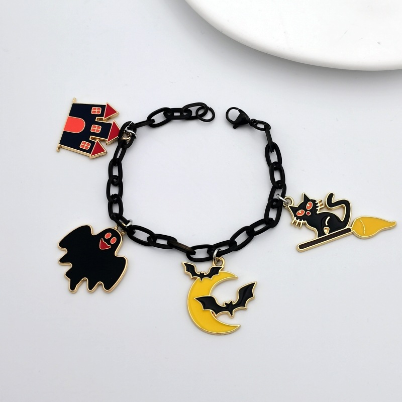 Halloween Charm Armband Edelstahl Dämon Cartoon Schmuckstück_voghion.com