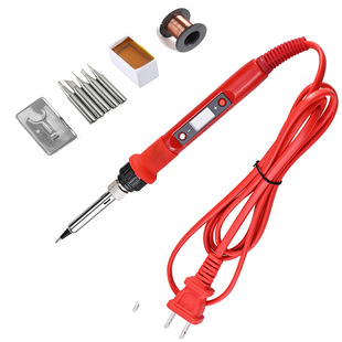 Cross-border hot sale 80W high power LCD digital display electric soldering iron set with soldering iron head Rosin tin wire bracket Luo iron