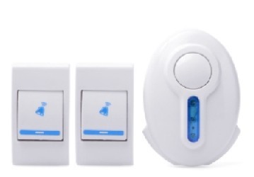 可增配定制款圆款一拖二无线门铃