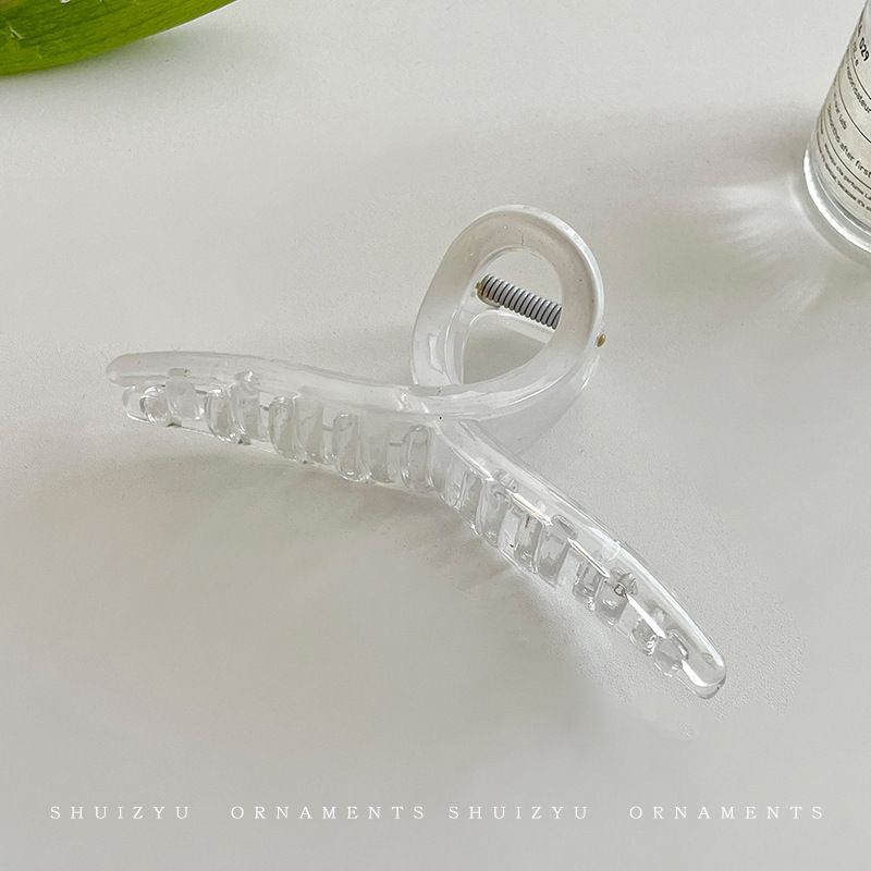 Clip de pelo marrón grande Nueva horquilla cuadrada accesorios para el cabello clip de horquilla simple Cabeza trasera clip de pelo clip de tiburón tocado